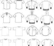 Ultimate vector t-shirt template pack