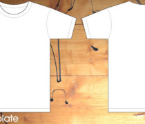 Front and back t-shirt template