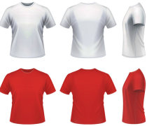 Vector realistic T-shirt Template