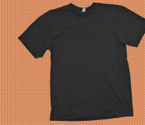 black t-shirt template psd