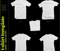 Blank T-shirt Template White
