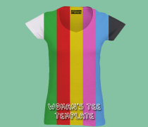Women T-shirt Mockup Template