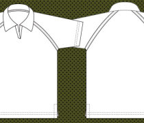 Raglan Collar T-shirt template