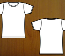 Girl’s t-shirt template