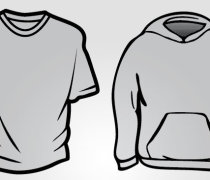 Hoodie and Basic T-Shirt Templates
