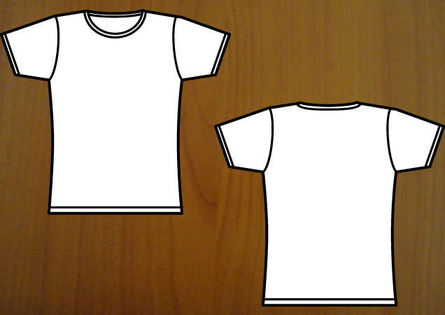 Girl’s t-shirt template T-shirt Template