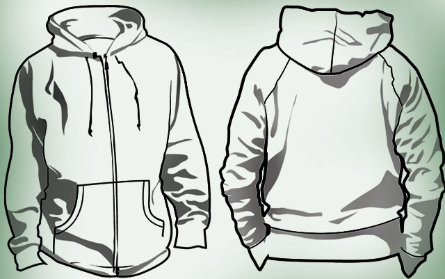 Hoodie template photoshop T-shirt Template