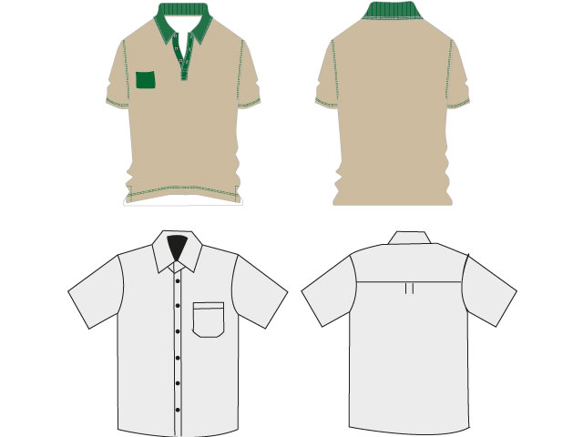 Shirt and polo t-shirt template T-shirt Template