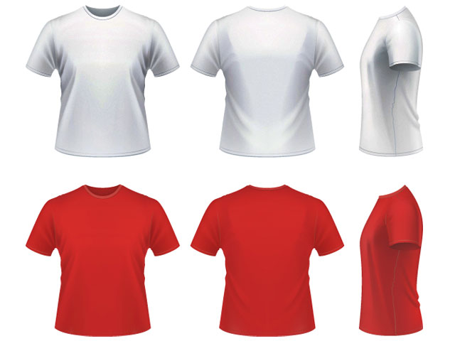 Vector realistic T-shirt Template T-shirt Template