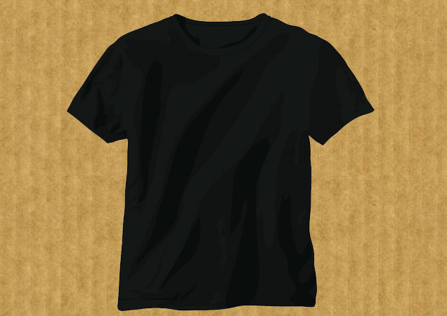 Black t-shirt template T-shirt Template