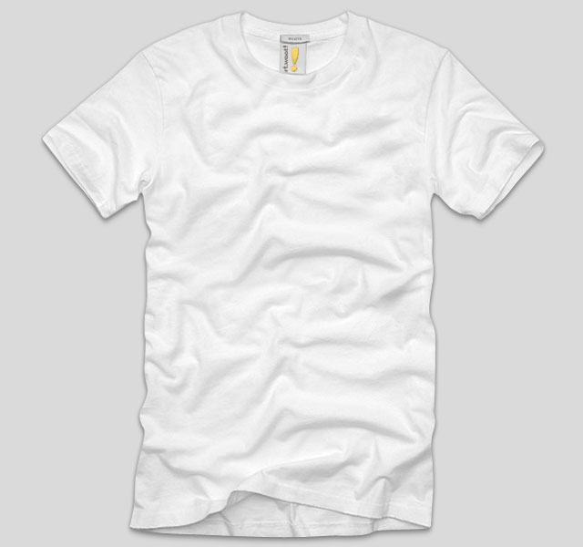 White blank T-shirt template psd T-shirt Template