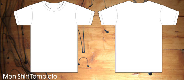 Front and back t-shirt template T-shirt Template