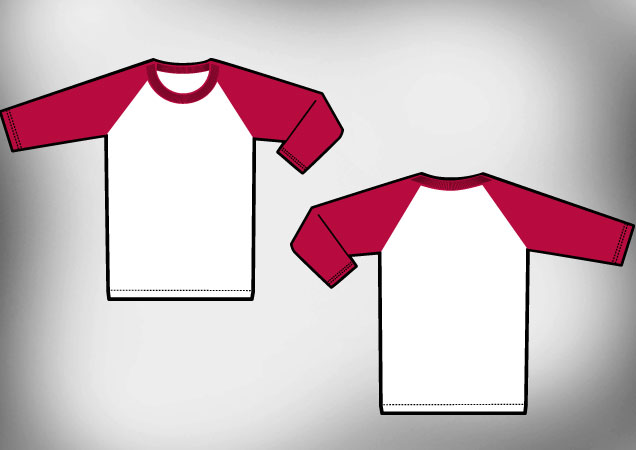 Download Mockup Kaos Raglan Cdr - Desain Kaos Menarik