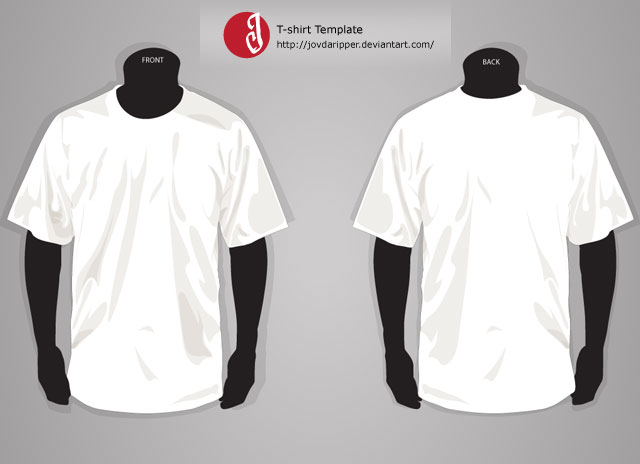 T-shirt Template Front and Back T-shirt Template