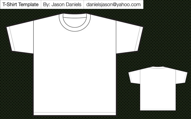 printable t shirt template for illustrator free download